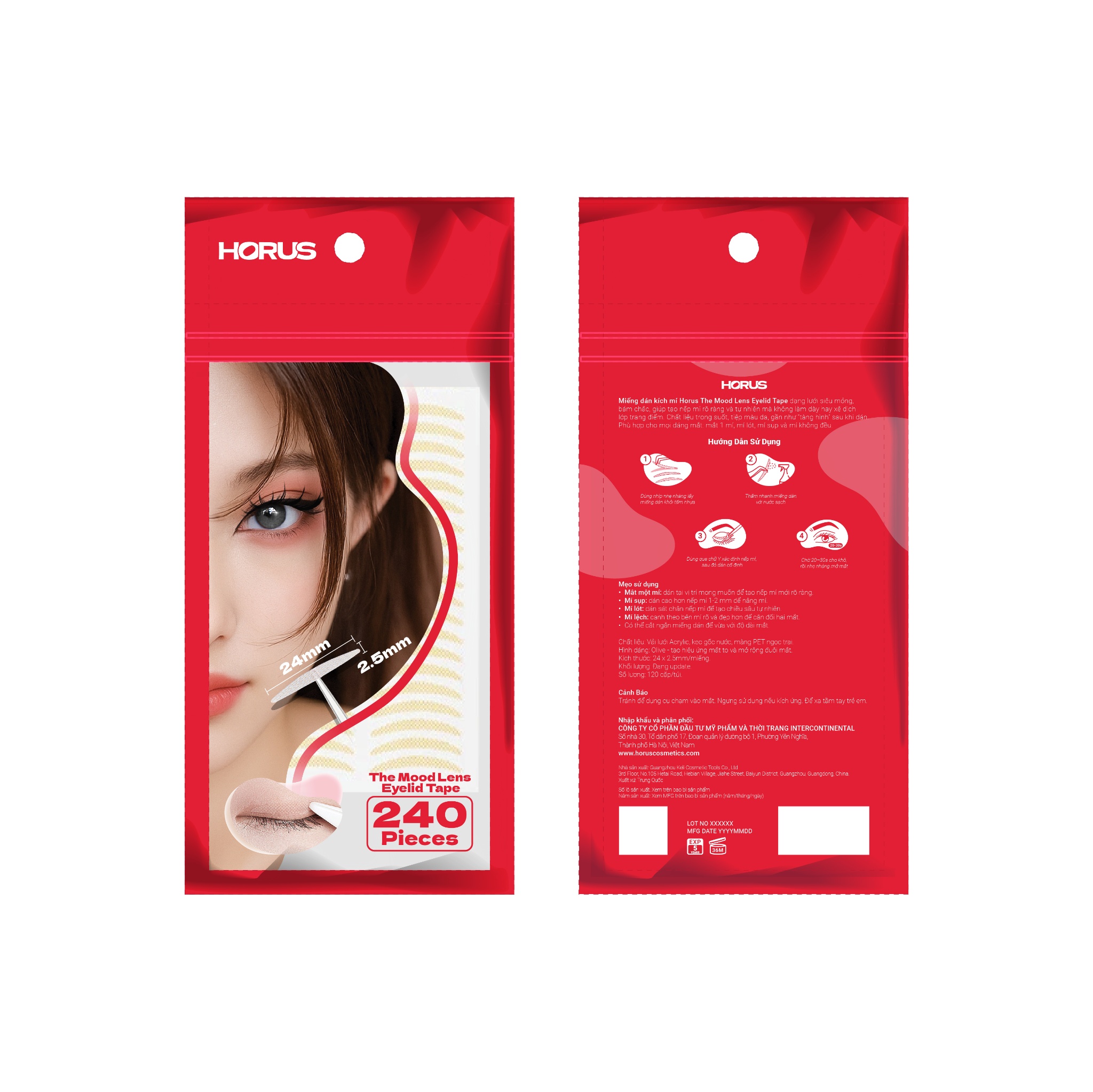 GIỚI THIỆU MIẾNG DÁN KÍCH MÍ HORUS MOOD LENS EYELID TAPE