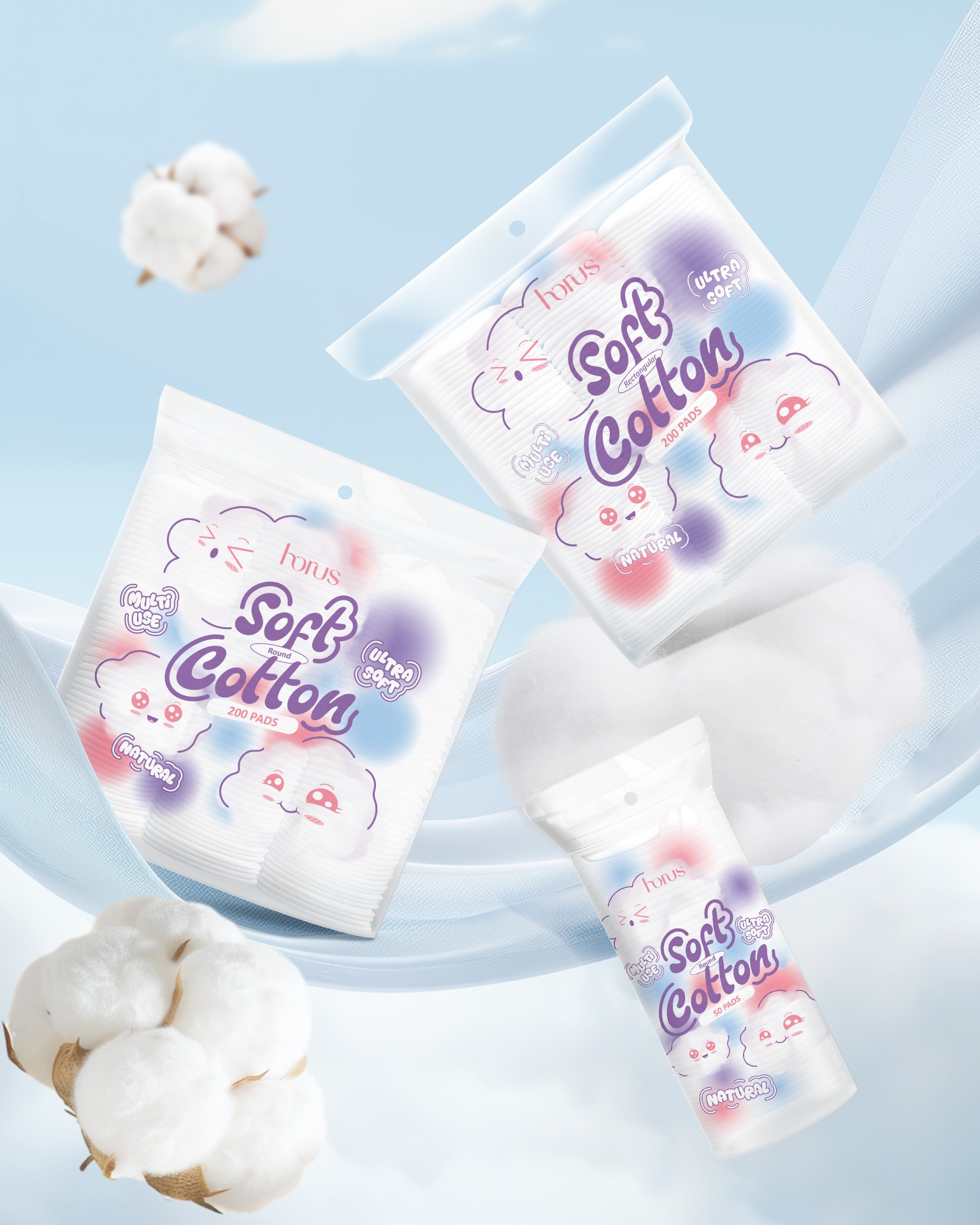 GIỚI THIỆU BÔNG TẨY TRANG TRÒN HORUS