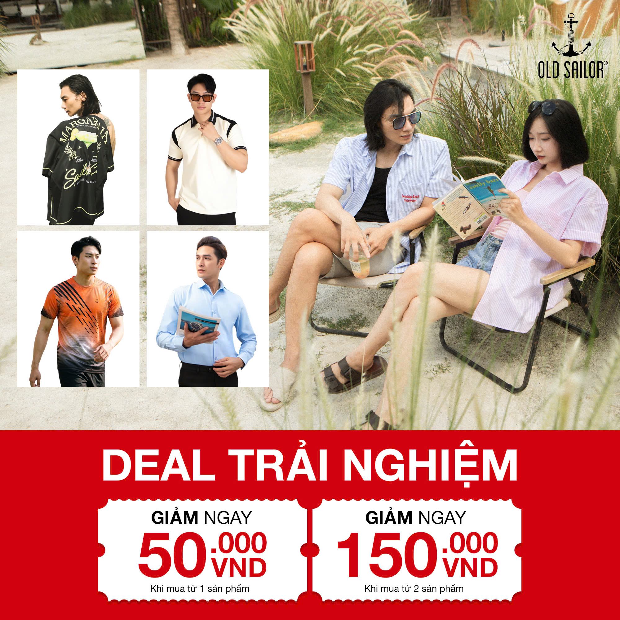 Deal Trải Nghiệm Old Sailor – Giảm Ngay 50K Đến 150K Khi Mua Thời Trang Nam