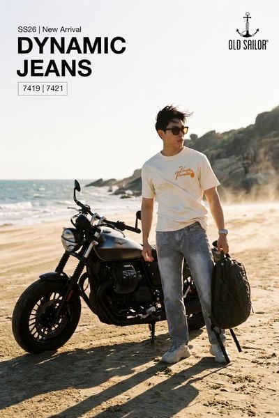 Dynamic Jeans OLD SAILOR – Quần Jeans Nam Form Straight 100% Cotton