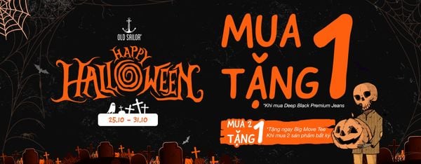 HALLOWEEN SALE – SĂN QUÀ CỰC “COOL” CÙNG OLD SAILOR