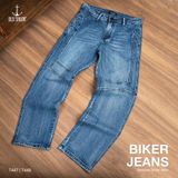 Quần Jean Biker Nam 7447 - Denim Cao Cấp Form Straight | Old Sailor