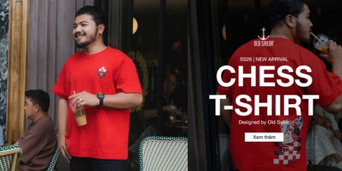 Chess T-Shirt 33067 – Áo Thun Nam Bigsize Phong Cách Street Casual