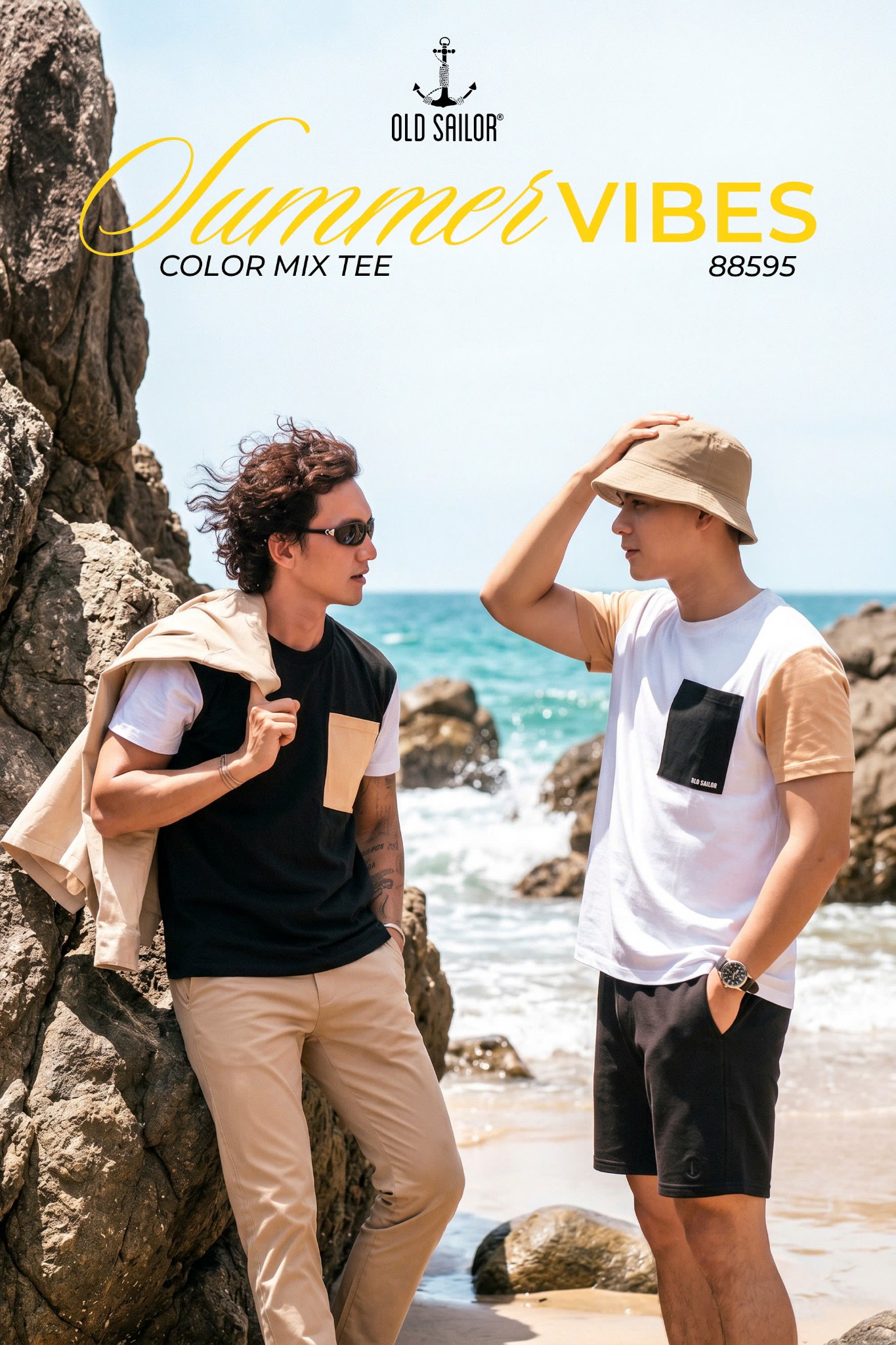 Áo Thun Nam OSL Color Mix Tee 88595 – Phối màu trẻ trung, thoải mái cho mùa hè