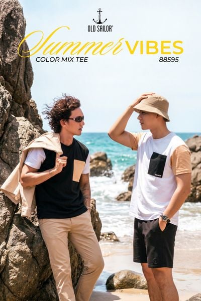 Áo Thun Nam OSL Color Mix Tee 88595 – Phối màu trẻ trung, thoải mái cho mùa hè