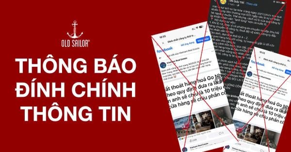 THÔNG BÁO CHÍNH THỨC TỪ OLD SAILOR