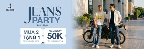 Lễ Hội Jean Old Sailor – Săn Deal Quần Jean Nam Từ 24/07 Đến 03/08/2026