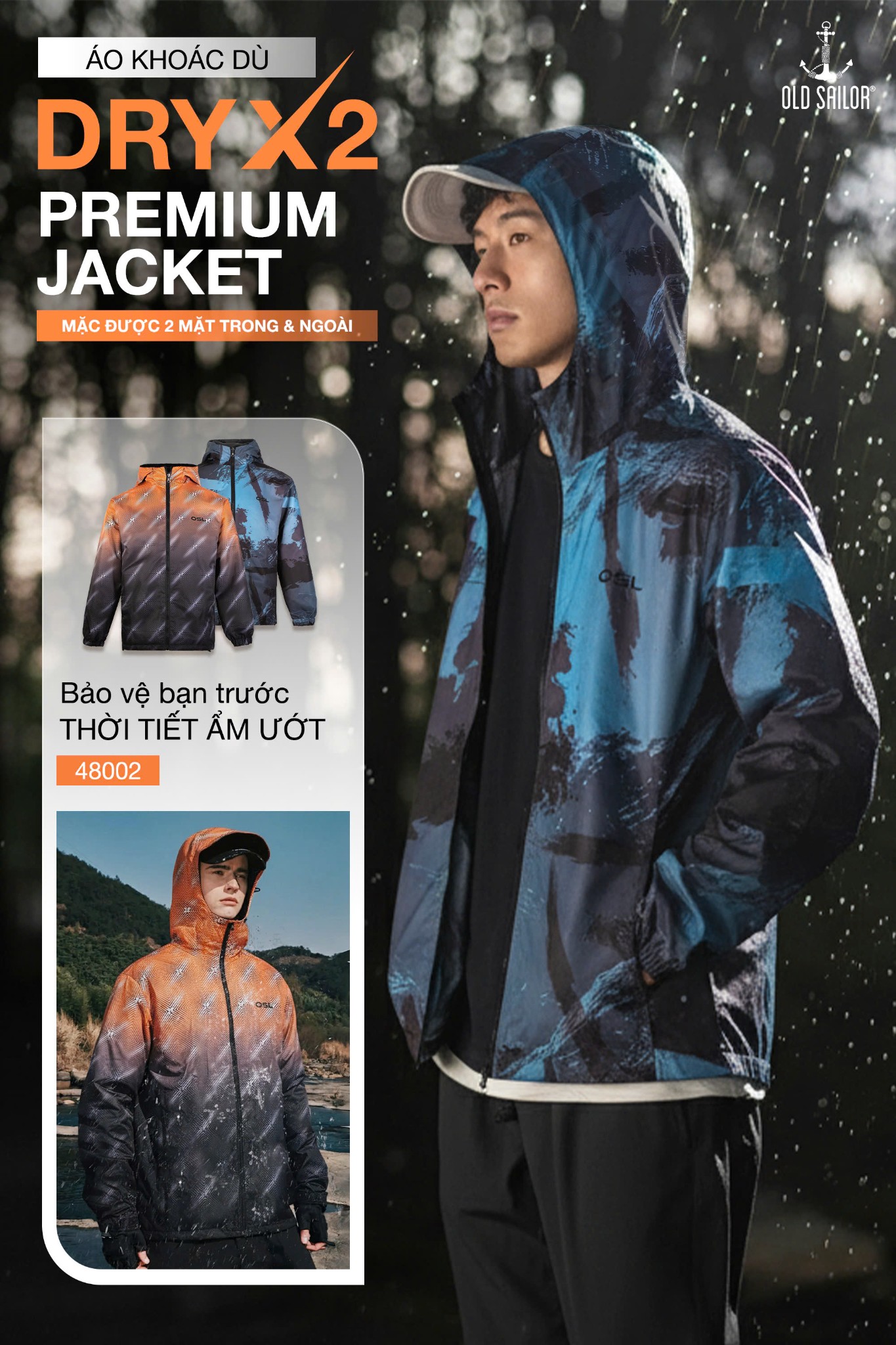 OSL DRYX2 PREMIUM JACKET – Áo khoác trượt nước cao cấp cho phong cách thể thao hiện đại