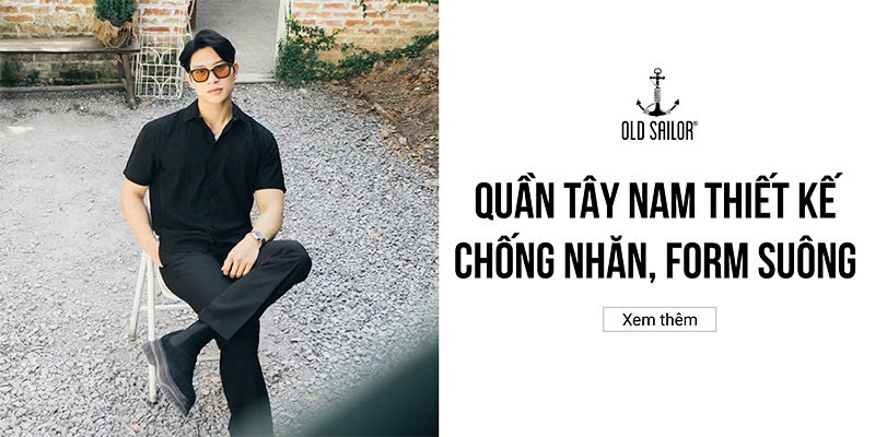 QUẦN TÂY NAM THIẾT KẾ CHỐNG NHĂN, FORM SUÔNG