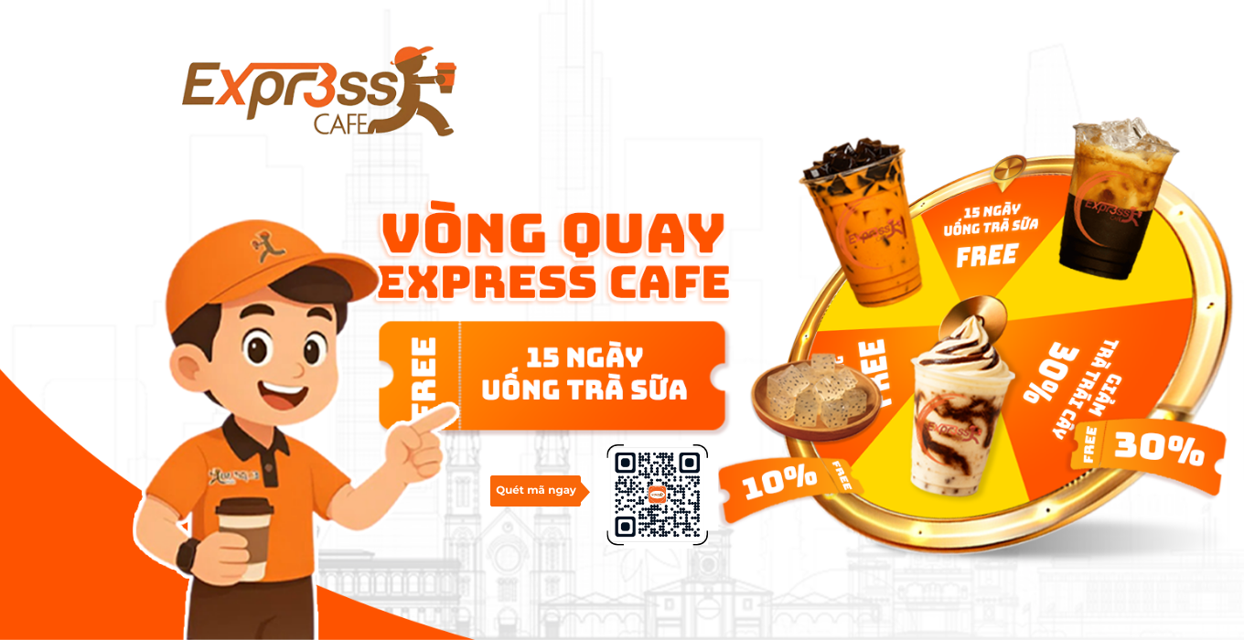 🎉EXPRESS CAFE RA MẮT VÒNG QUAY MAY MẮN TRÊN ZALO MINI APP 🎉
