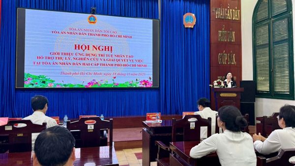 TAND TPHCM đưa AI vào nghiên cứu và xét xử nhằm giảm tải áp lực cho hệ thống Tòa án hai cấp