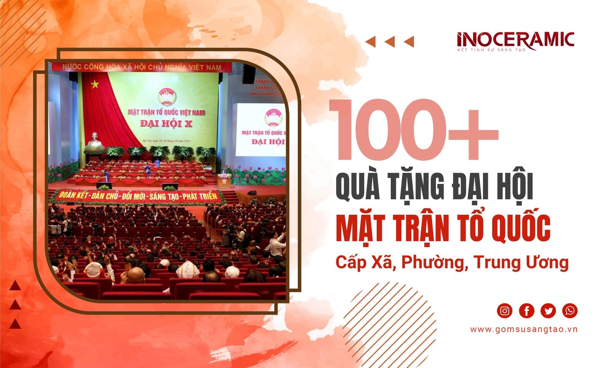 Gợi ý 100+ quà tặng Đại hội Mặt trận Tổ quốc ý nghĩa 2025 - 2030