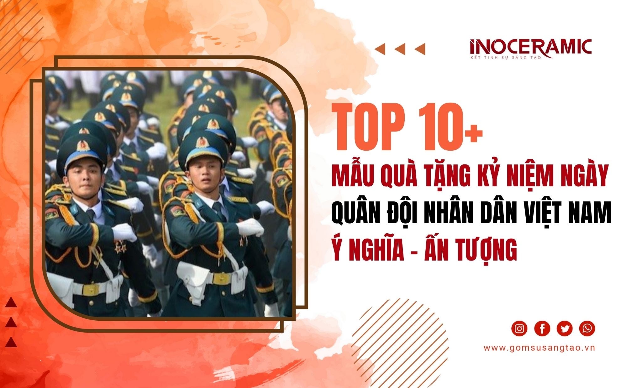 Top quà tặng ngày Quân đội Nhân dân Việt Nam 22/12 ý nghĩa và trang trọng