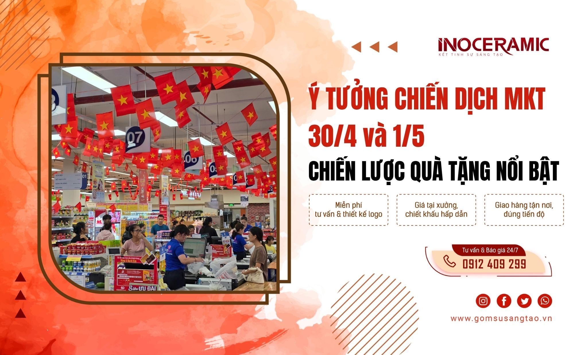 Ý tưởng quà tặng marketing dịp 30/4 và 1/5: chiến lược, chương trình  nổi bật