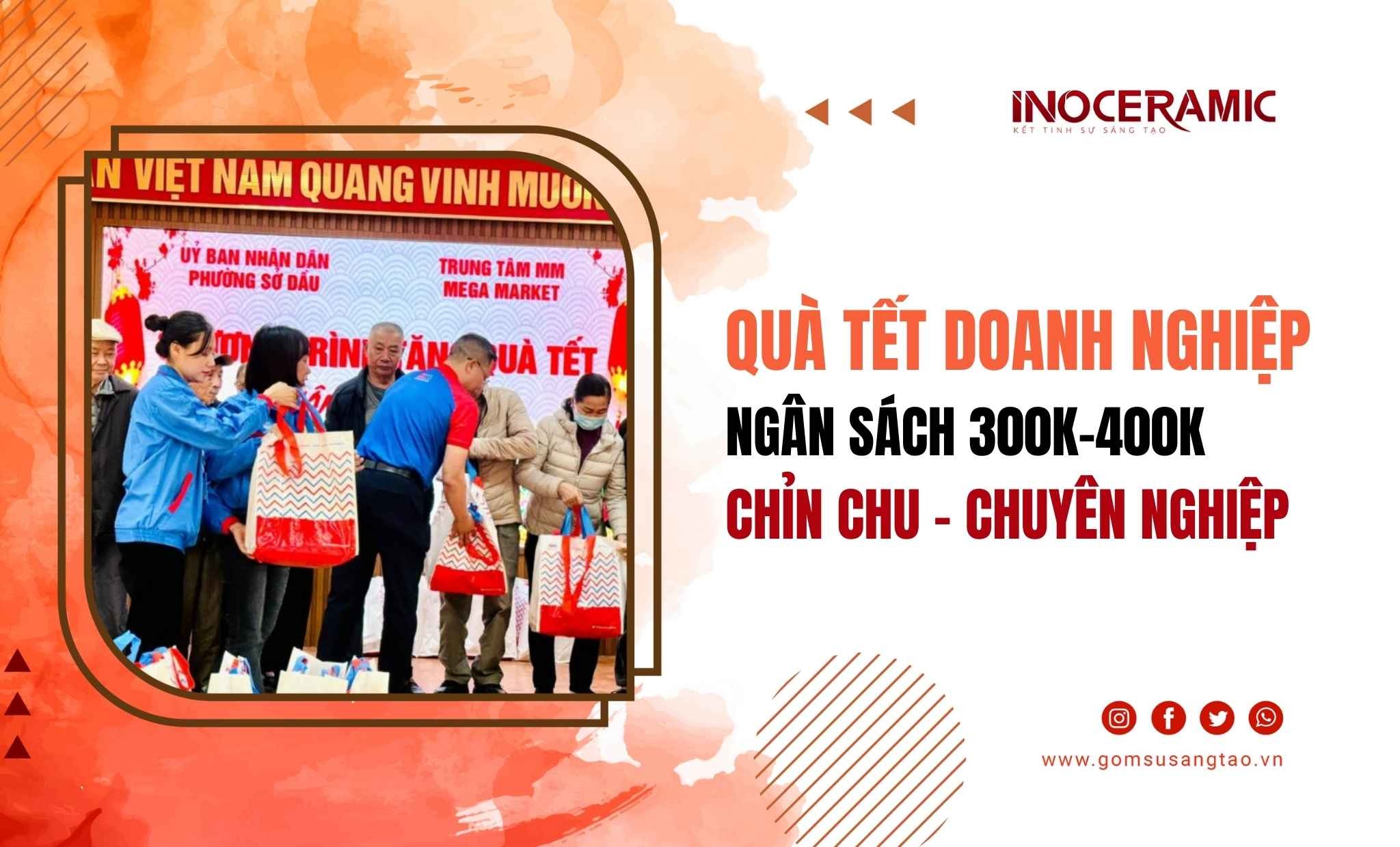 Gợi ý top các mẫu giải pháp quà Tết 300k-400k cho doanh nghiệp