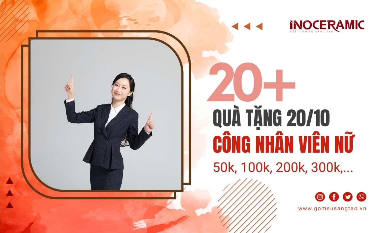 20+ Gợi ý quà tặng 20-10 cho công nhân viên nữ ý nghĩa và tinh tế