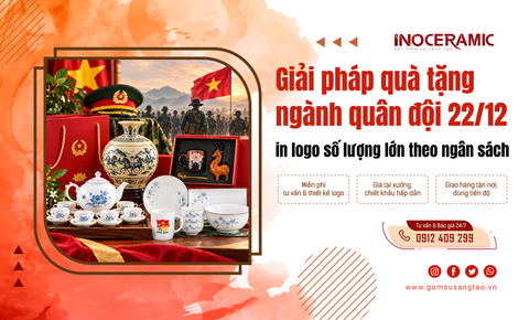 Quà tặng ngành quân đội 22/12 in logo số lượng lớn theo ngân sách