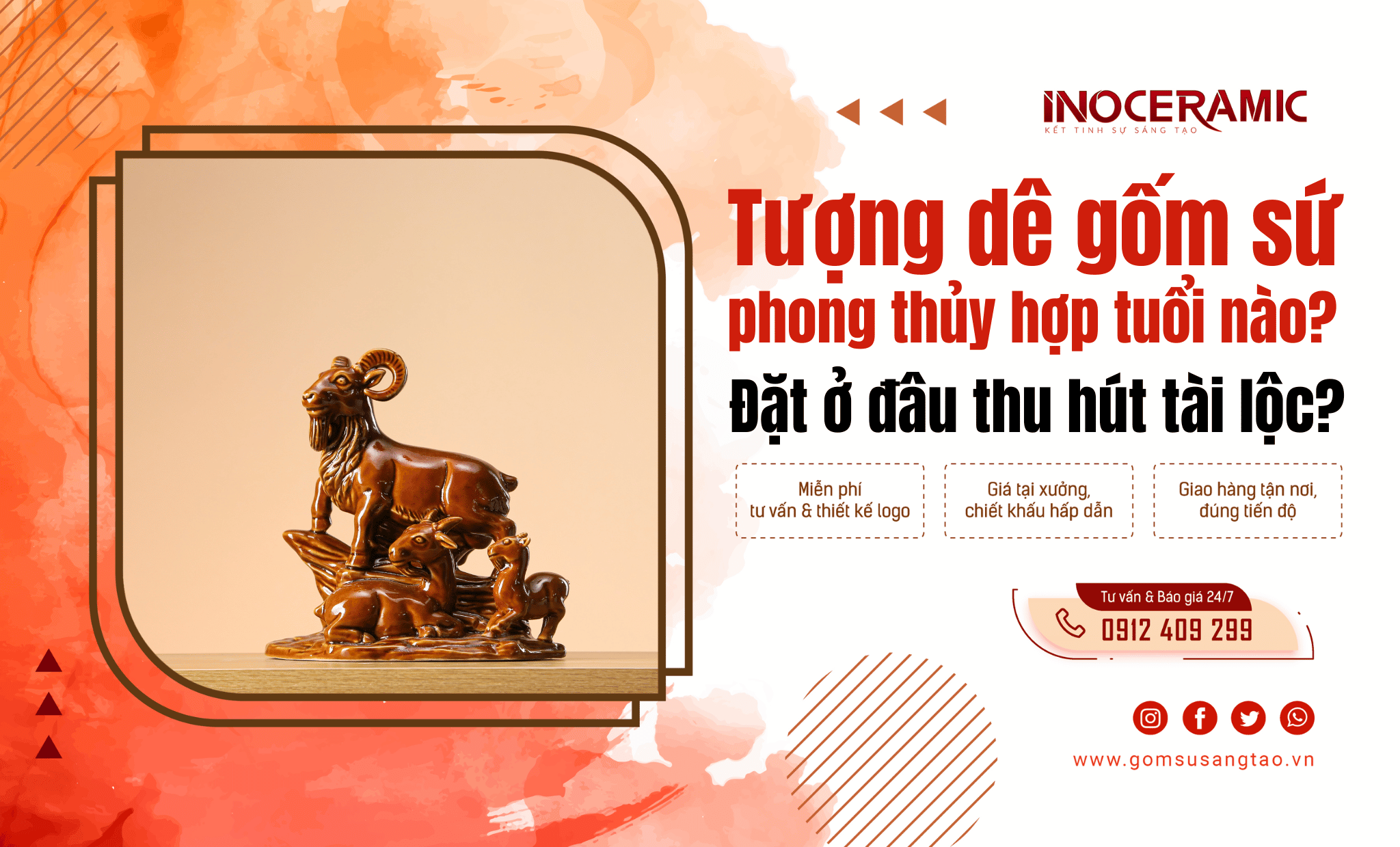 Tượng dê phong thủy hợp tuổi nào? Đặt ở đâu thu hút tài lộc?