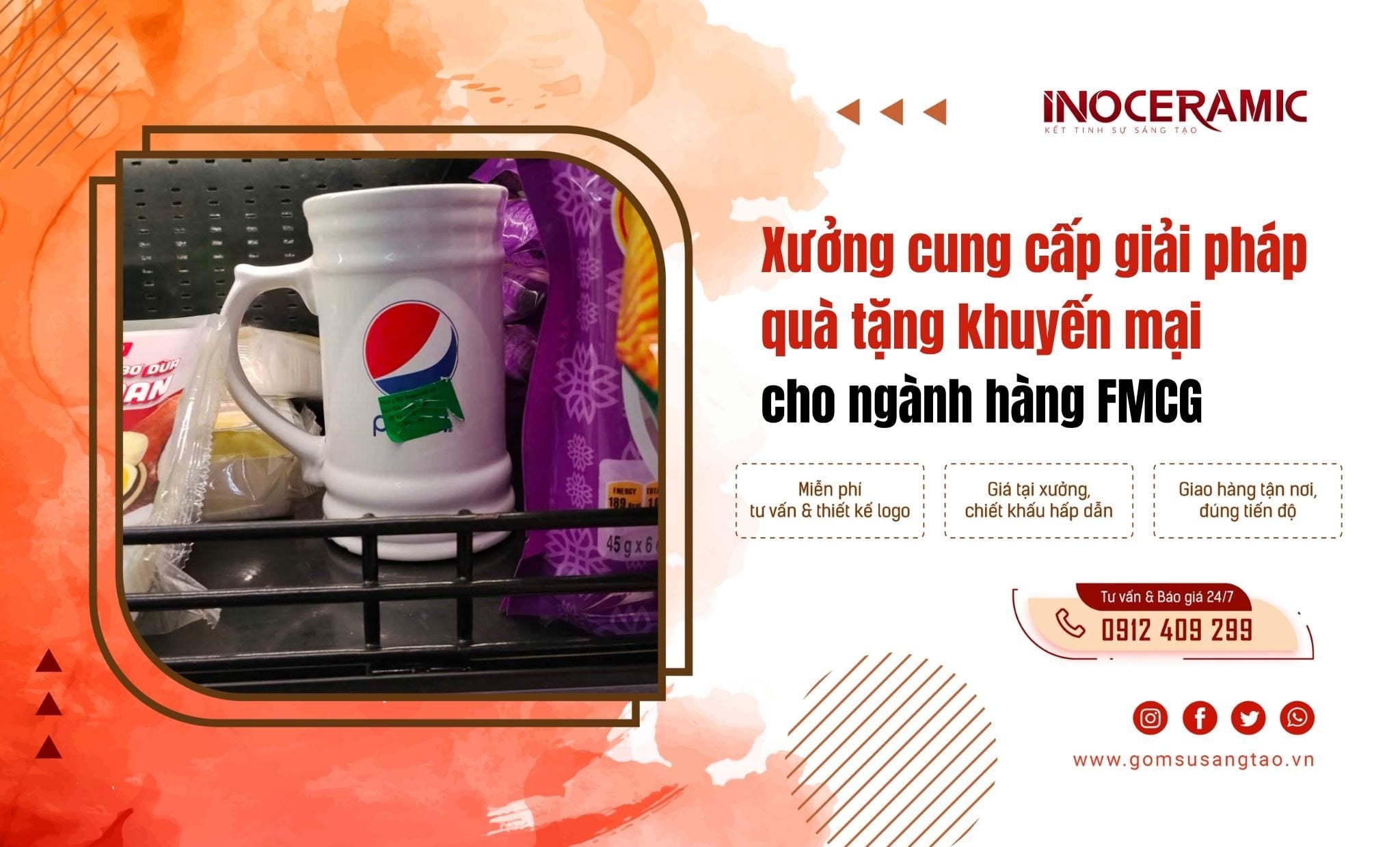 Xưởng cung cấp giải pháp quà tặng khuyến mại - khuyến mãi cho ngành hàng FMCG