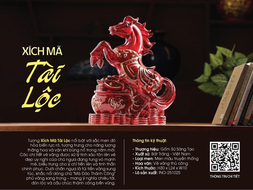 Tượng ngựa men theo bản mệnh phong thuỷ