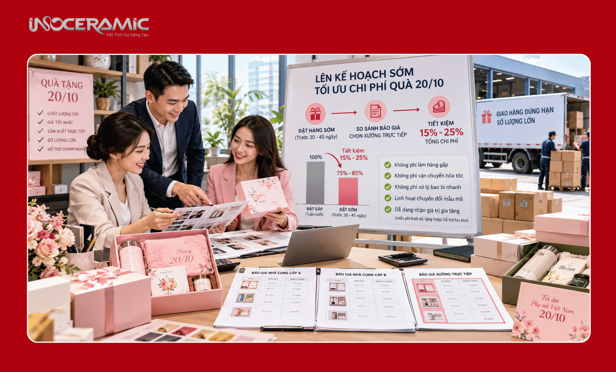 Tối ưu chi phí và linh hoạt phân bổ ngân sách quà 20/10