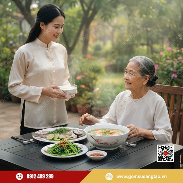 hộp quà Tết gốm sứ in logo theo yêu cầu