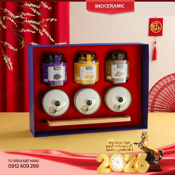 Giftset hũ mứt Xuân An Nhiên – Hộp quà tặng Tết ý nghĩa cho Công đoàn