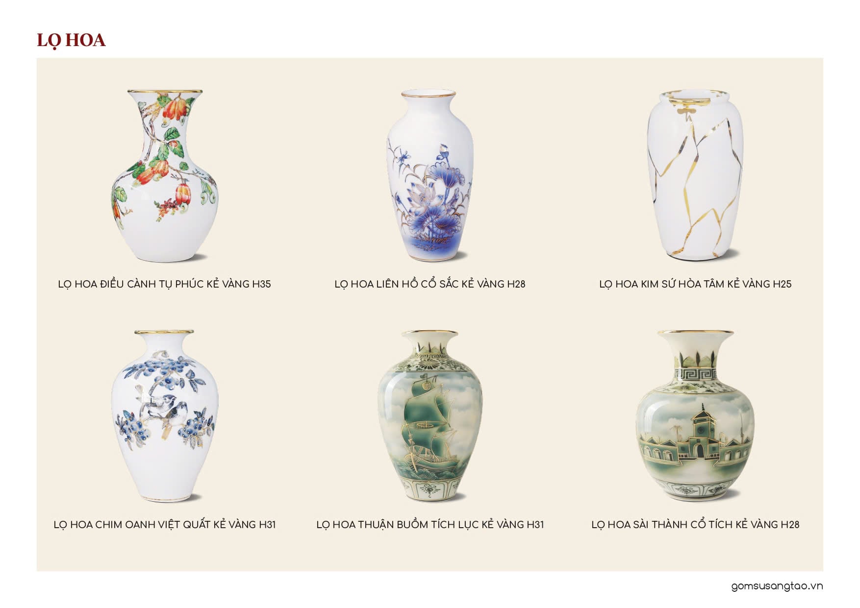 Gợi ý một số mẫu lọ hoa Bát Tràng in logo quà tặng Tết 2026.