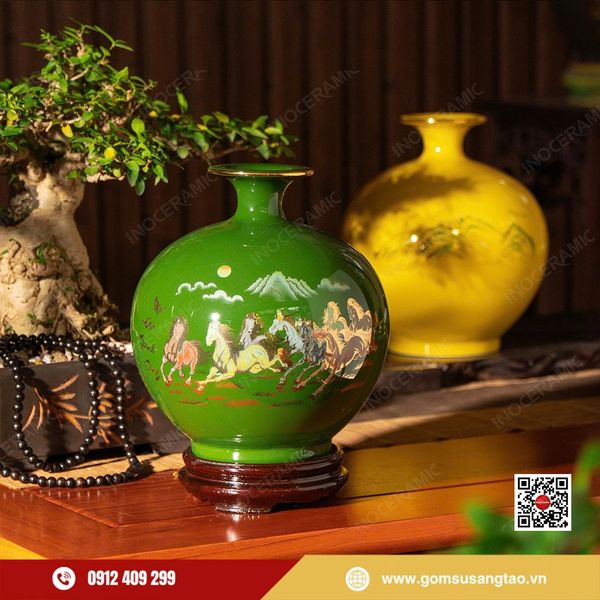 Set quà Tết bình hút lộc Mã Đáo Thành Công tặng khách hàng, đối tác VIP.