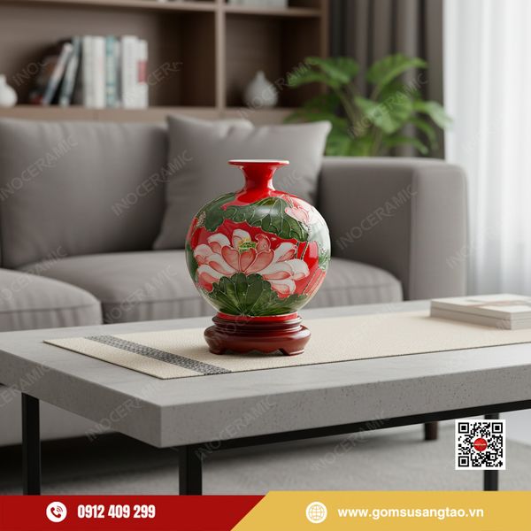 Set quà Tết quả hút lộc Hồng Liên Cát Tường tặng khách hàng, đối tác VIP.