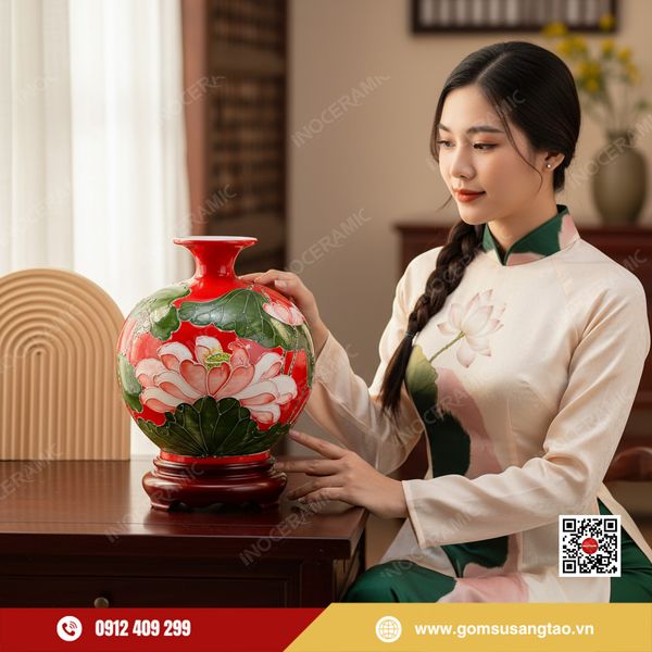 Quà Tết doanh nghiệp bình hút lộc đỏ chiêu tài tụ lộc đầu năm mới.