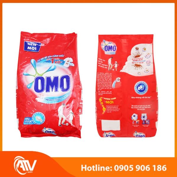 Bột giặt OMO gói 800gr an toàn tuyệt đối cho người sử dụng sản phẩm