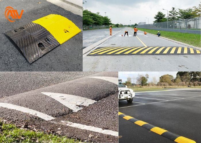 Những loại gờ giảm tốc phân biệt theo chất liệu phổ biến hiện nay
