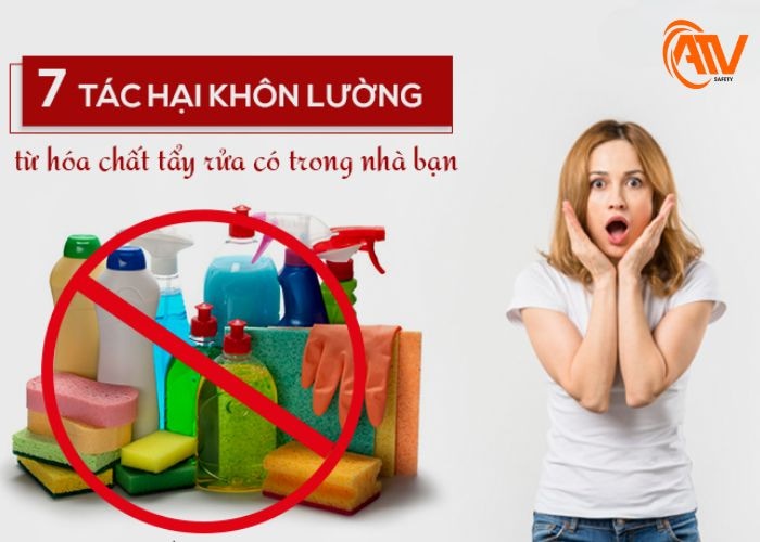 Tác hại nguy hiểm khi sử dụng hóa chất tẩy rửa không đúng cách