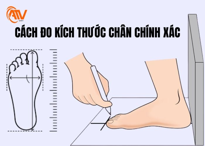 Cách đo kích thước chân chính xác nhất