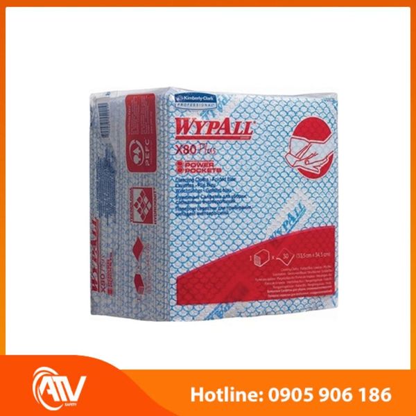 Giấy lau thấm chuyên dụng mã hàng WypAll X80 PLUS phù hợp trong chế biến thực phẩm