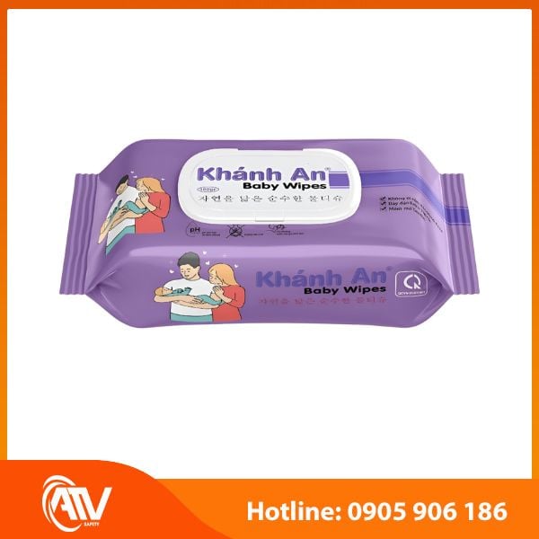 Khăn ướt không mùi Khánh An 180g đáp ứng an toàn yêu cầu vệ sinh