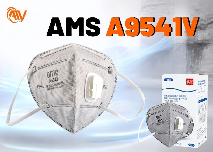 Khẩu trang chống bụi Ameishang A9541V có van đặc biệt khi làm việc trong điều kiện nóng hoặc cường độ cao