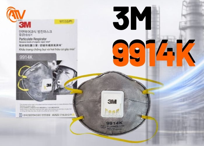 Khẩu trang lọc bụi hơi hữu cơ 3M 9914K giảm nhiệt và hơi ẩm bên trong