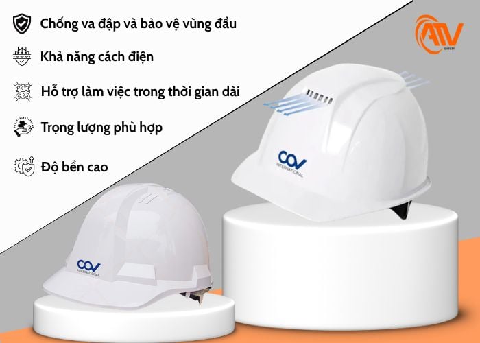 Các tính năng nổi bật của những mẫu nón bảo hộ lao động Hàn Quốc COV