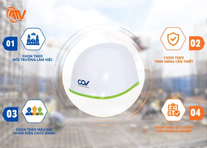 Hướng dẫn an toàn khi chọn nón bảo hộ Hàn Quốc COV phù hợp và chất lượng