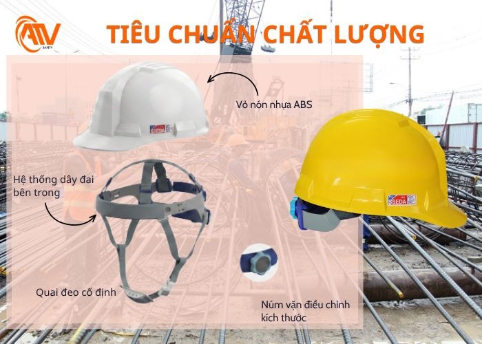 Tiêu chuẩn chất lượng của nón bảo hộ SSEDA an toàn tuyệt đối cho người lao động