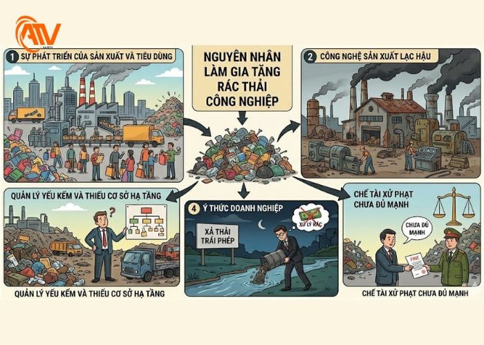 nguyên nhân gia tăng rác thải