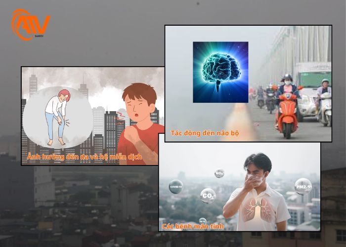 Tác động và bệnh mãn tính nguy hiểm từ bụi mịn gây ra