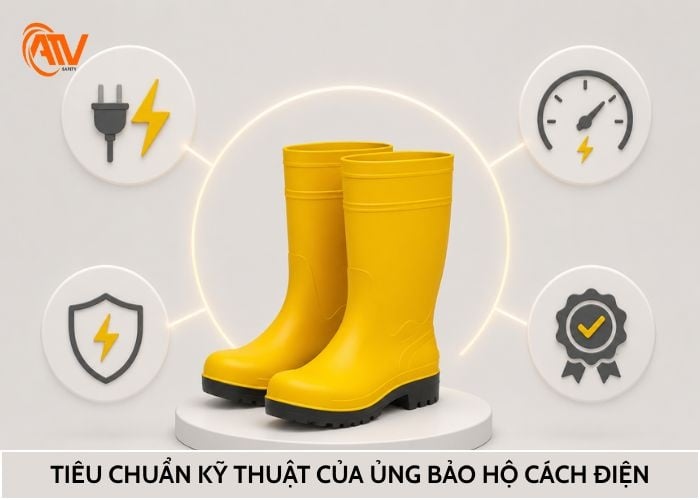 Tiêu chuẩn chất lượng của ủng bảo hộ cách điện