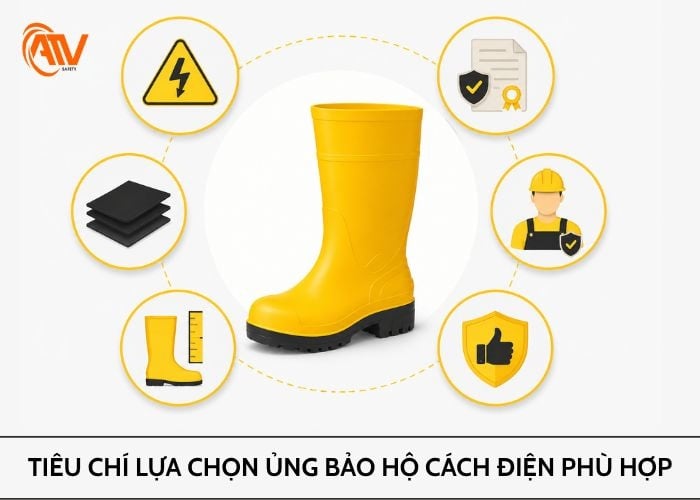 Tiêu chí lựa chọn ủng bảo hộ cách điện chuẩn