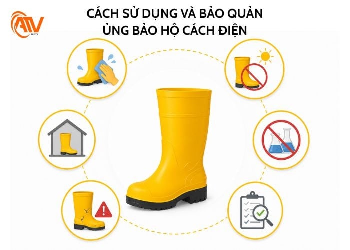 Sử dụng và bảo quản ủng đúng cách