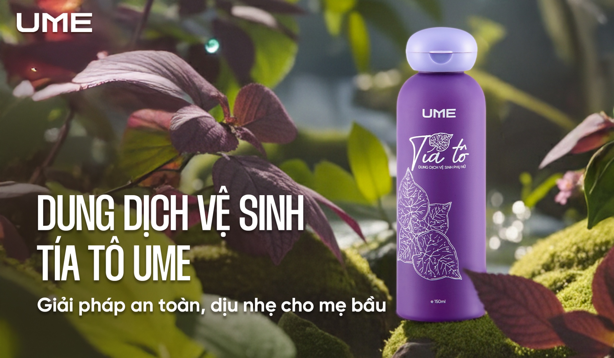 Dung dịch vệ sinh tía tô UME - giải pháp an toàn và dịu nhẹ cho mẹ bầu