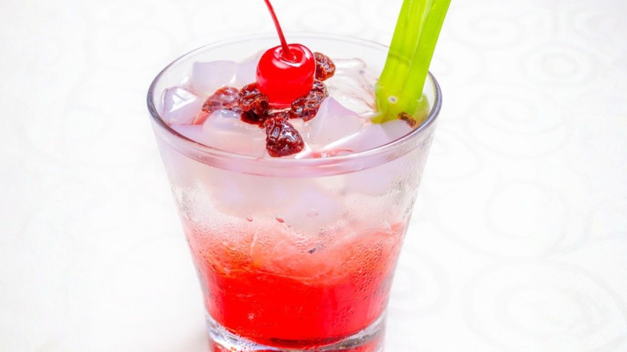 Cách làm trà lài phúc bồn tử thạch dừa sợi giải nhiệt ngày hè