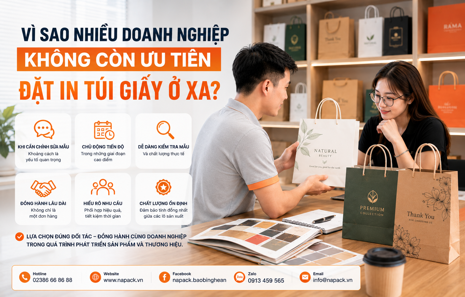 VÌ SAO NHIỀU DOANH NGHIỆP KHÔNG CÒN ƯU TIÊN ĐẶT IN TÚI GIẤY Ở XA?